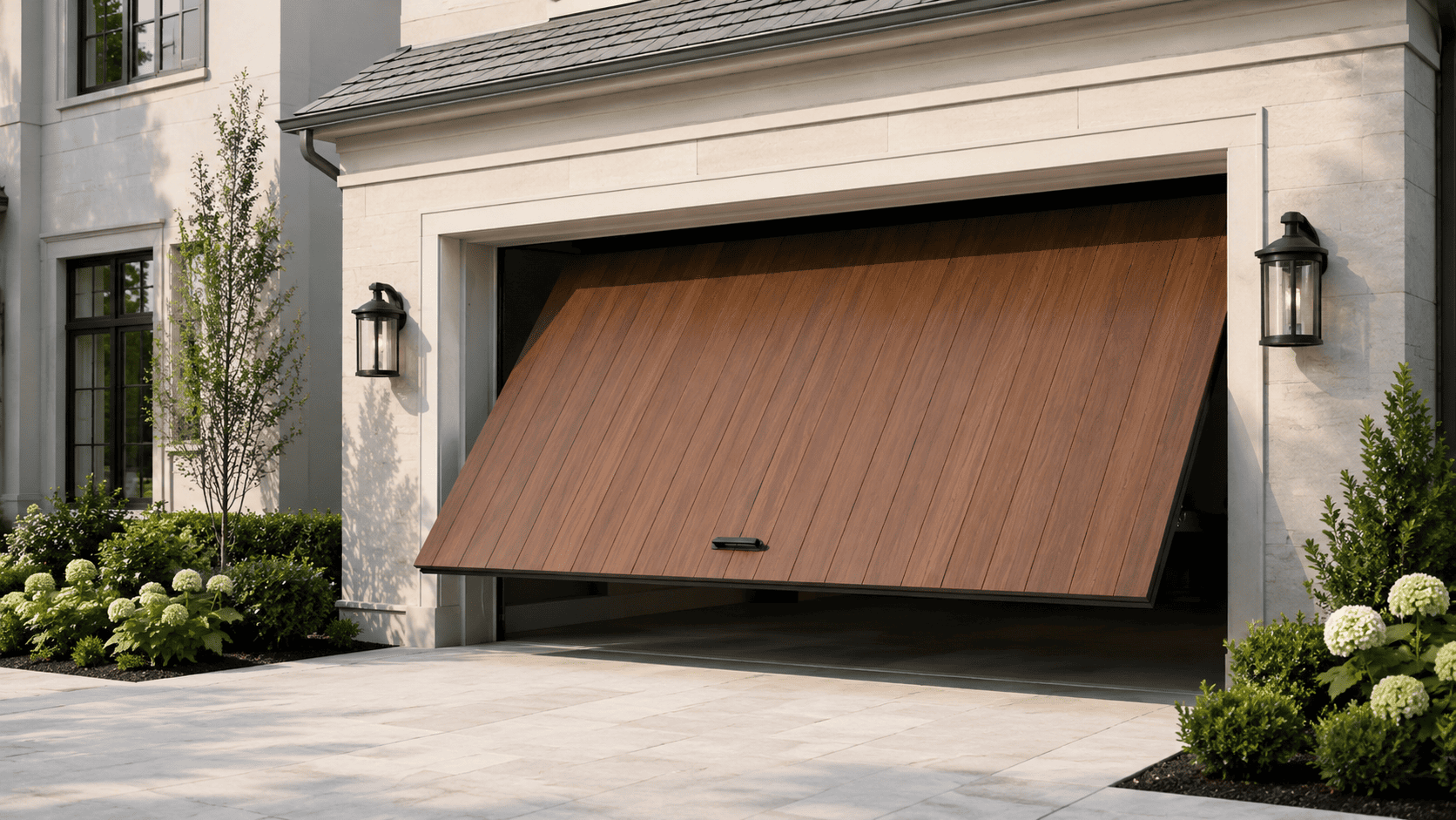 Garage door repair in progress — Northbridge